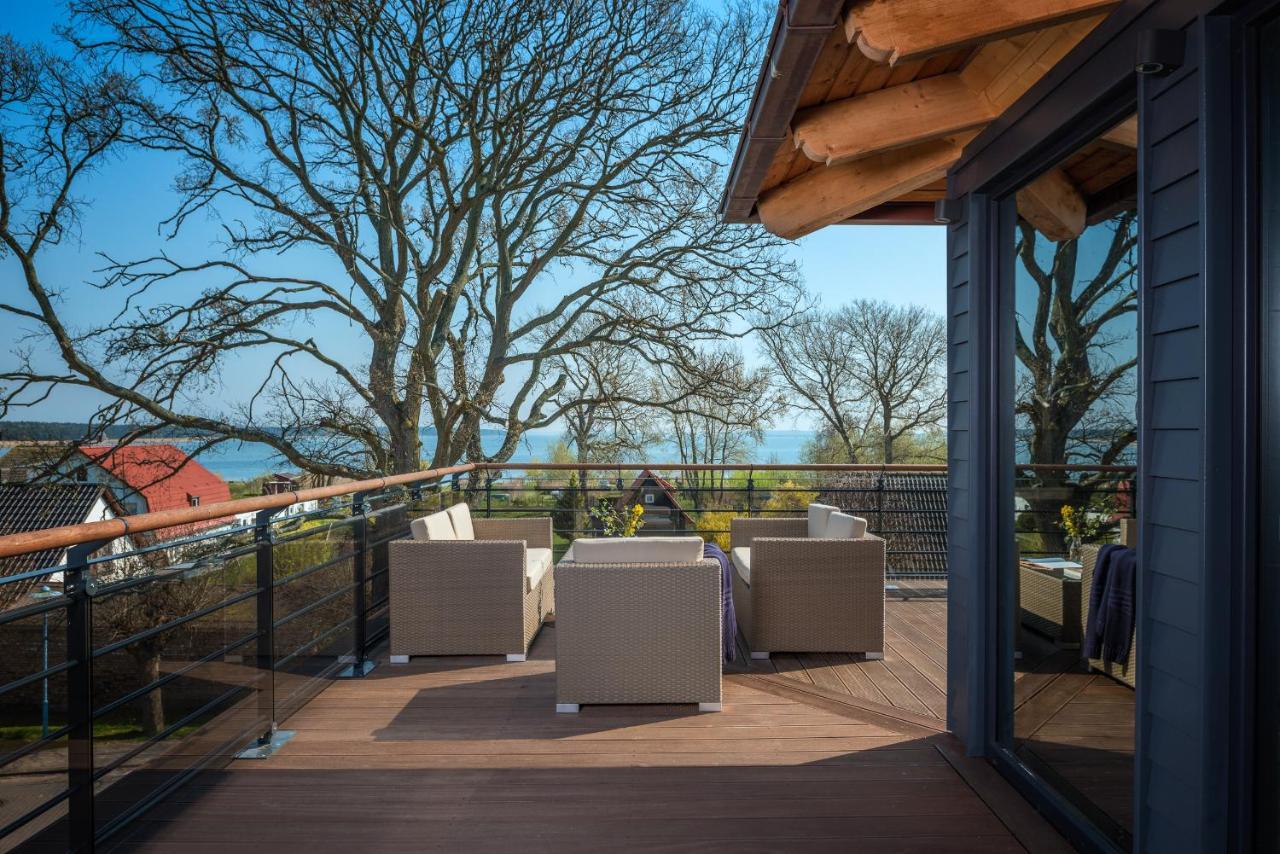 ברייגה Villa Lotsenhaeuser Ruegen - Luxus Ferienhaus - 3 Schlafzimmer - Sauna - Dachterrasse Mit Boddenblick מראה חיצוני תמונה