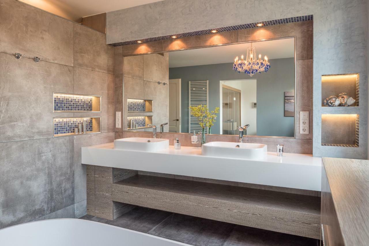 ברייגה Villa Lotsenhaeuser Ruegen - Luxus Ferienhaus - 3 Schlafzimmer - Sauna - Dachterrasse Mit Boddenblick מראה חיצוני תמונה
